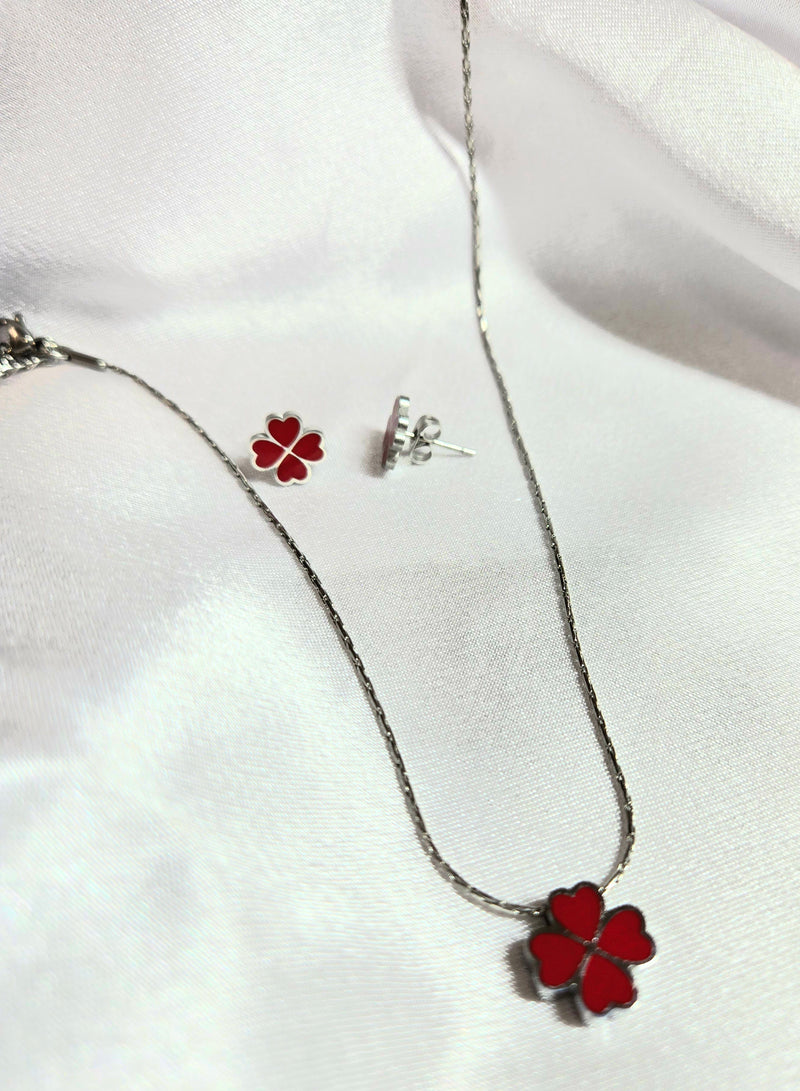 Red Hearts Jewelry Set