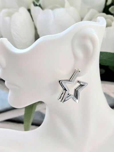 Triple Stars Earrings