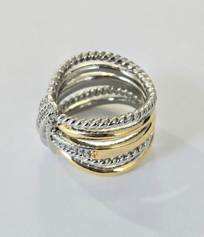 Double Tone Knot Ring