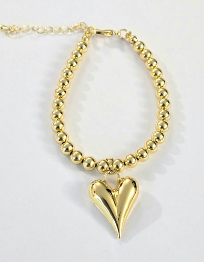 Heart Pendant Bracelet