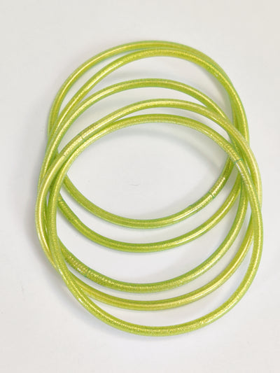 Lime Green Jelly Bangles