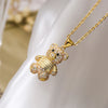 Bear Pendant Chain Necklace