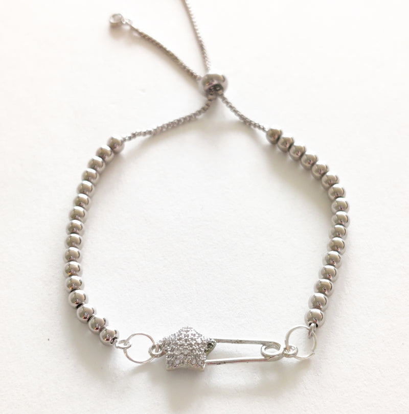 Stainless steel adjustable bracelet