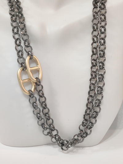 Black and Gold Necklace