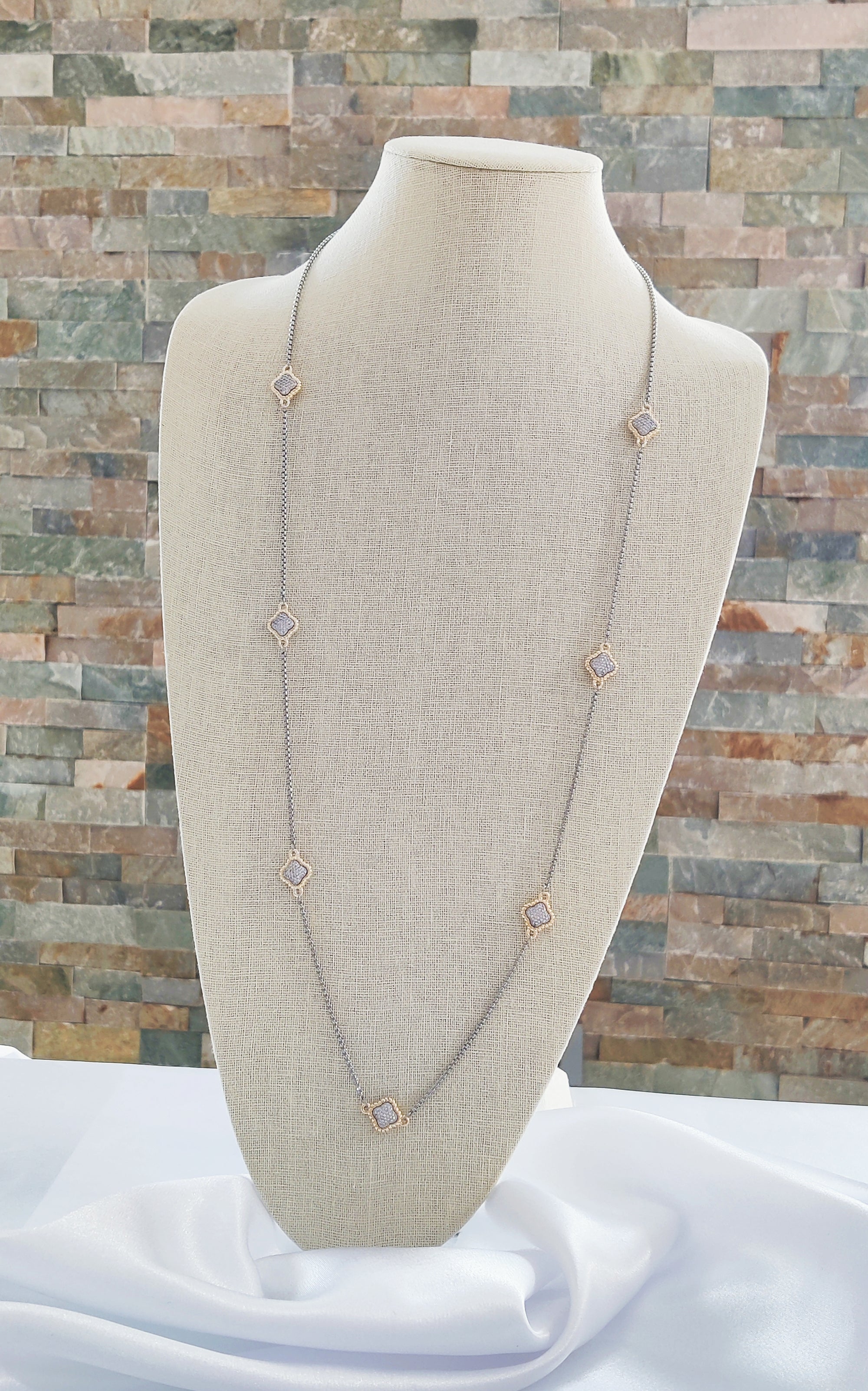 Long Two-tone Necklace