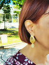 Gold and Stones Earrings