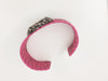 Pink Twist Leather Bangle - Kalia Store Online