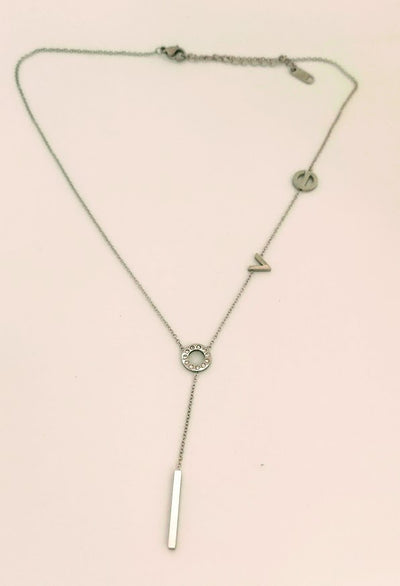 silver Love necklace