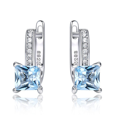 Sky Blue Topaz Earrings - Kalia Store Online