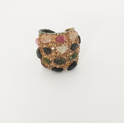Multicolor Leather Ring - Kalia Store Online